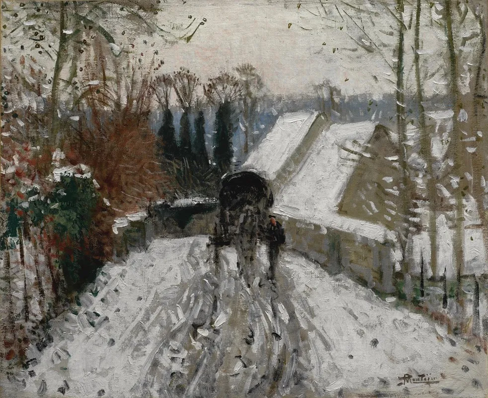 Effet De Neige 2 by Pierre-Eugène Montézin - Canvas Print