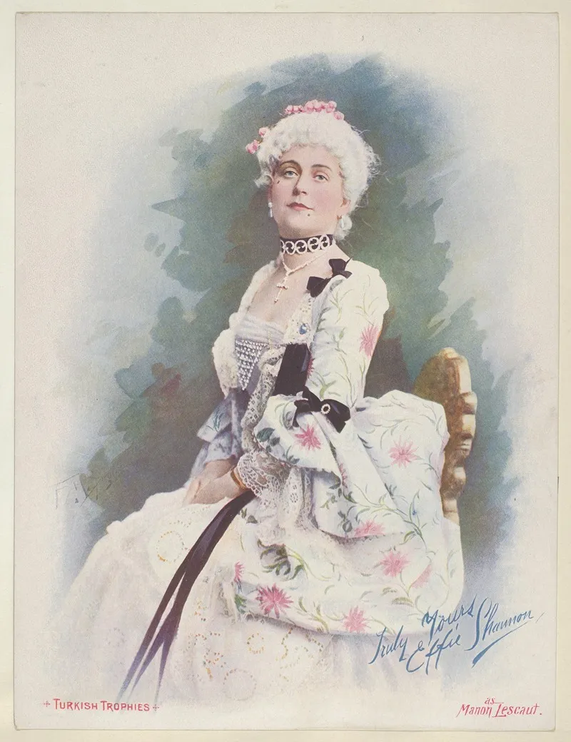 Effie Shannon As Manon Lescaut