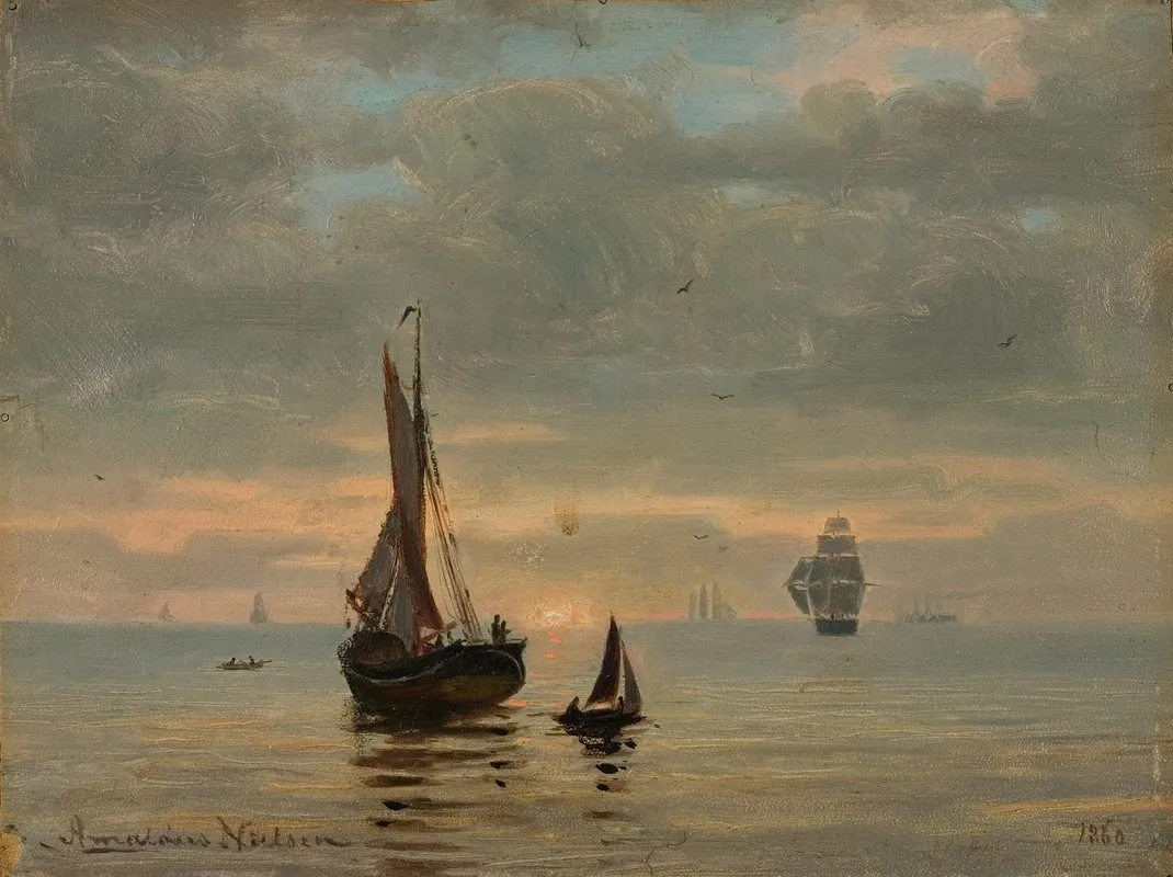 Efter Hukommelsen by Amaldus Nielsen - Canvas Print