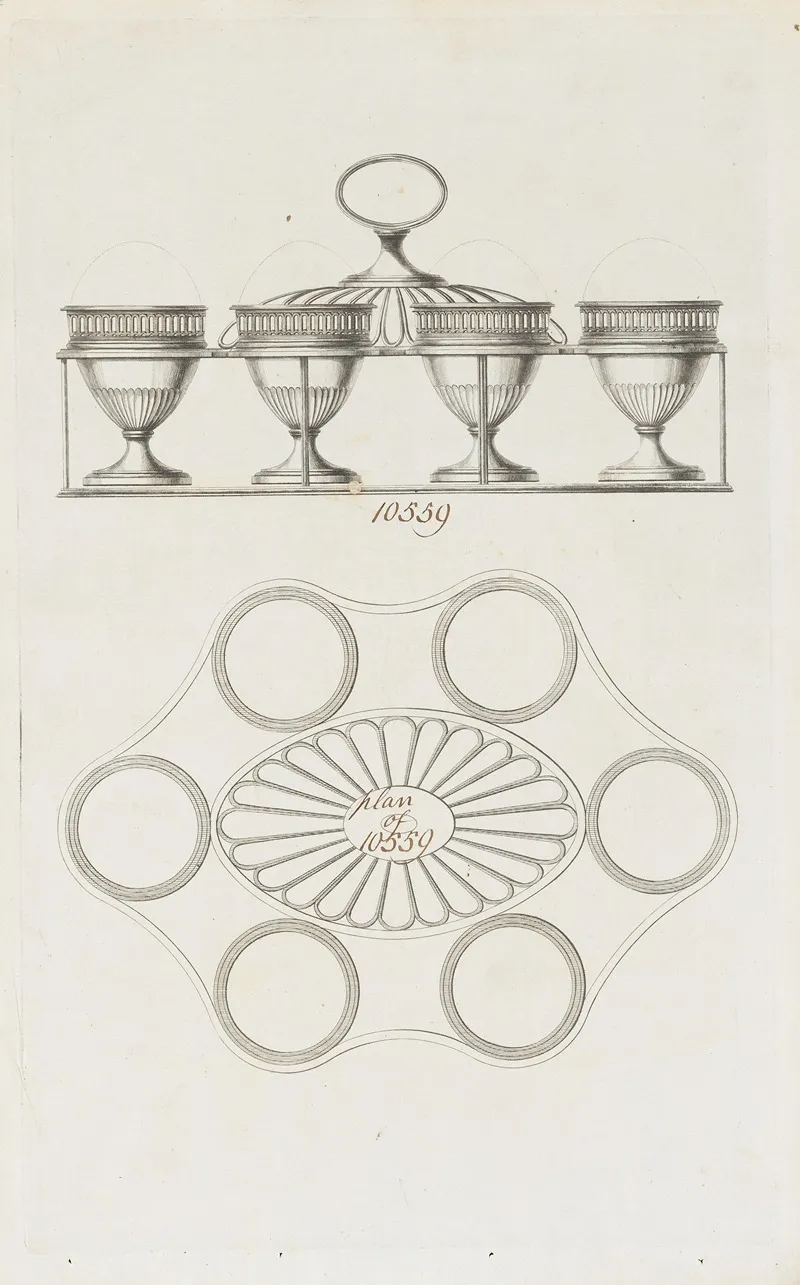 Egg Caddy by Matthew Boulton - Canvas Print