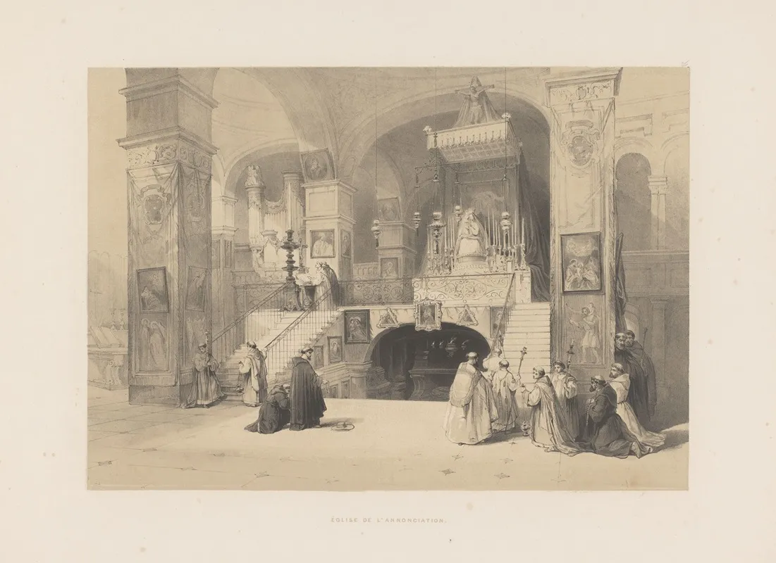 Eglise De Lannonciation by François Stroobant - Canvas Print