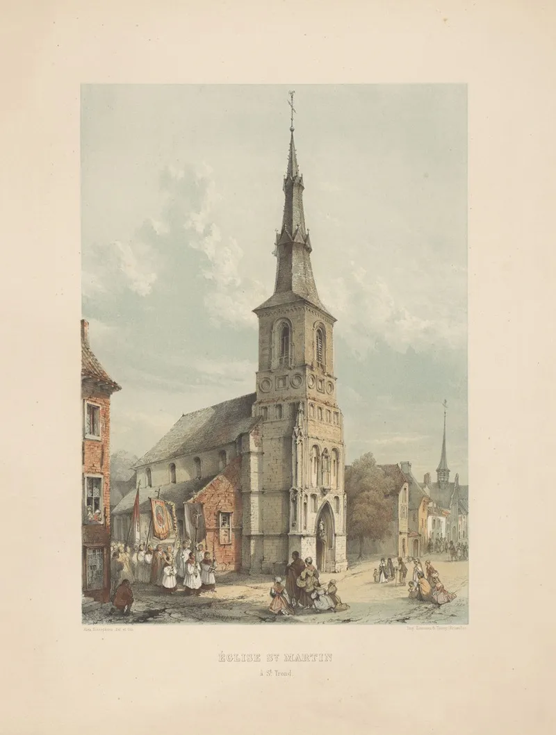 Eglise St Martin A St Trond by Alexander Schaepkens - Canvas Print