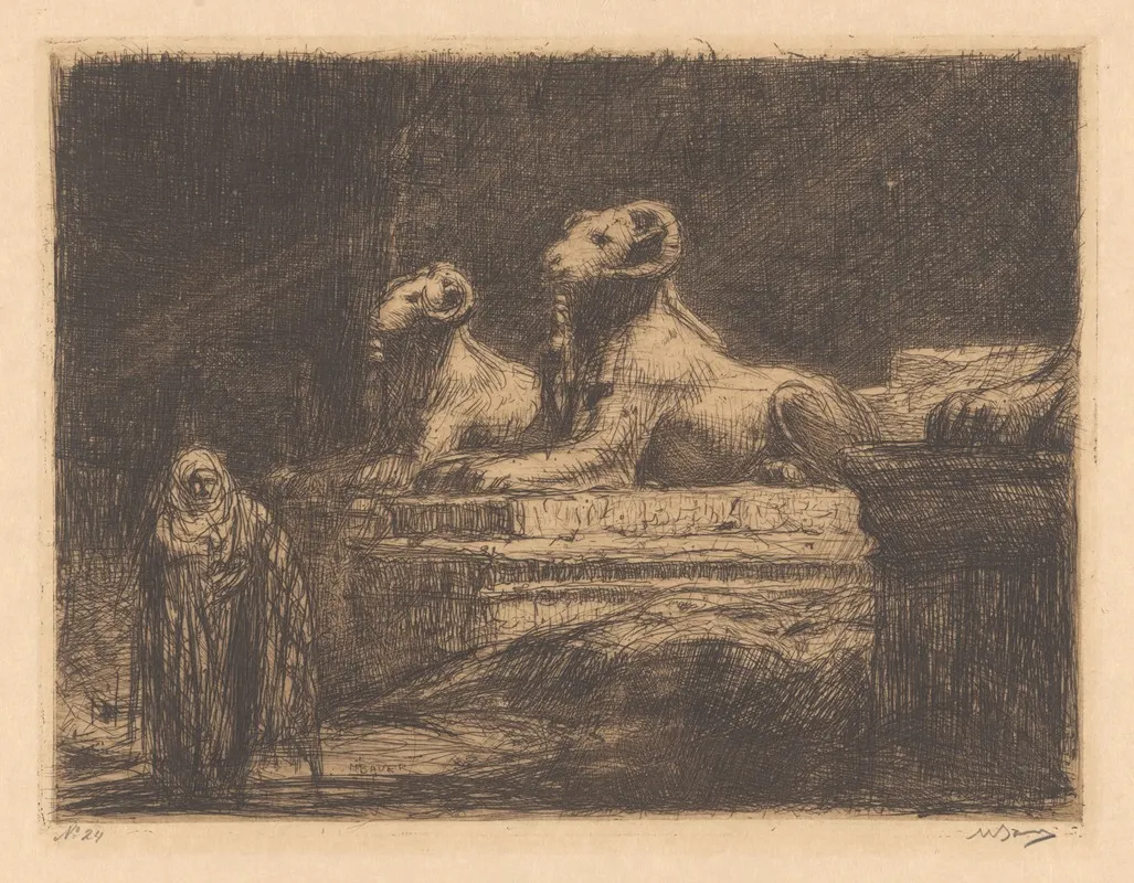 Egyptische Tempelwachters