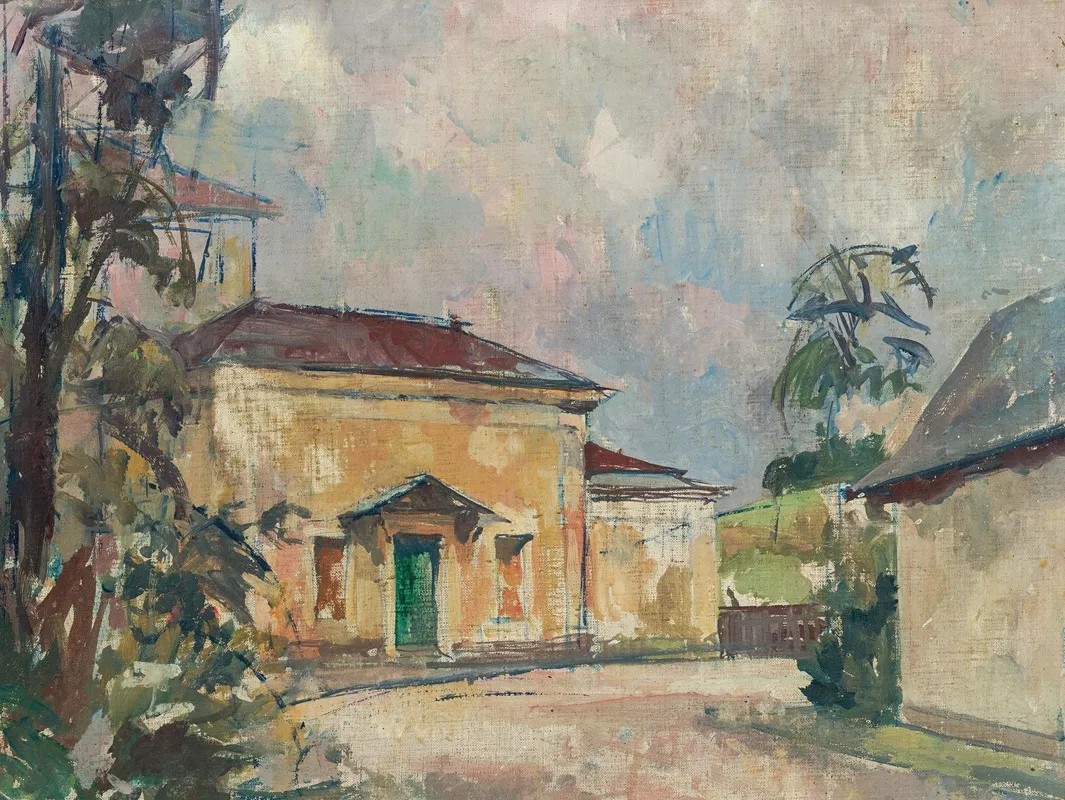 Ehemaliger Empfangshalle Fur Kgl Hohheiten Am Bahnhof Prien by Paul Roloff - Canvas Print