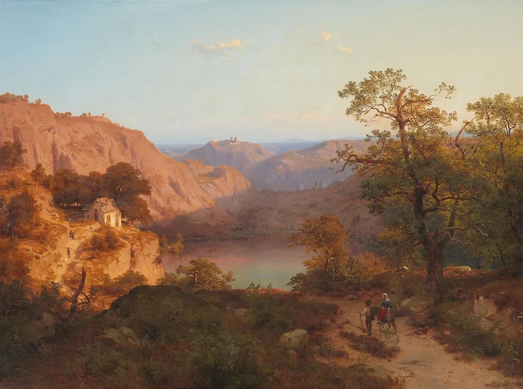 Eifellandschaft 3 by Heinrich Funk - Canvas Print