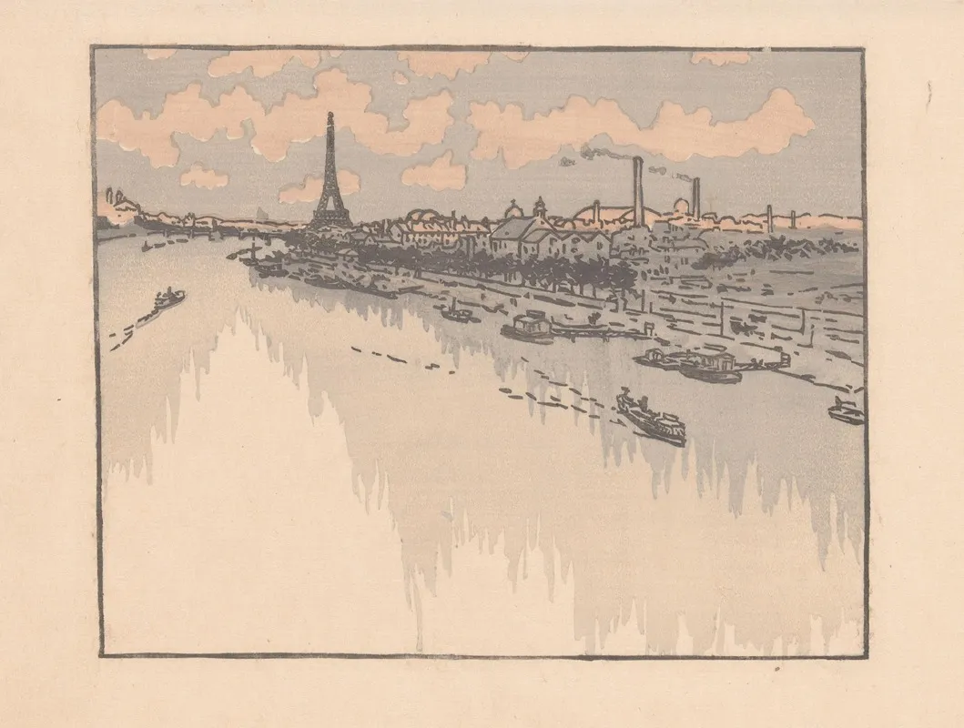 Eiffeltoren Gezien Van Het Viaduct Van Auteuil