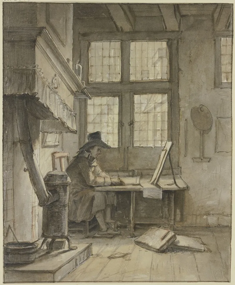 Ein Maler In Seinem Atelier Selbstbildnis