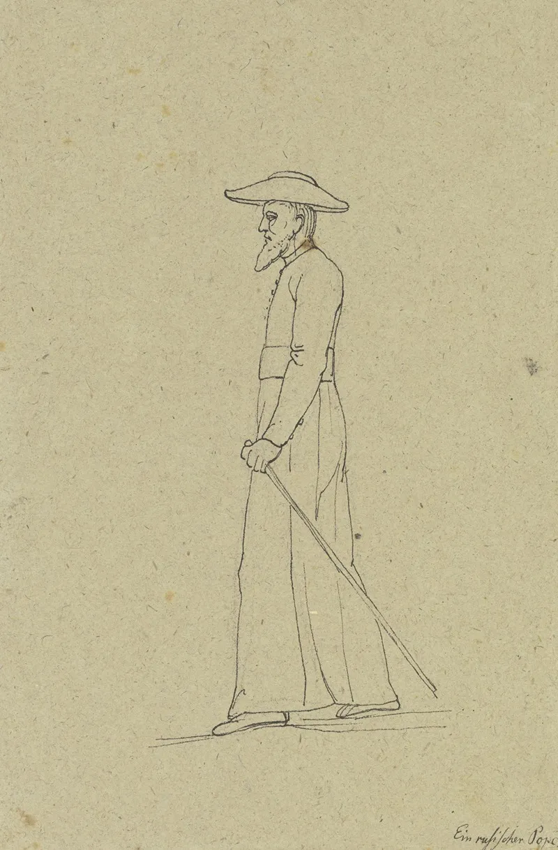 Ein Russischer Pope by Franz Pforr - Canvas Print