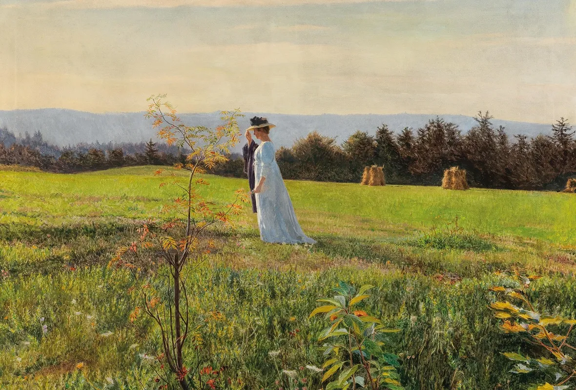 Ein Sommertag 2 by Emanuel Baschny - Canvas Print