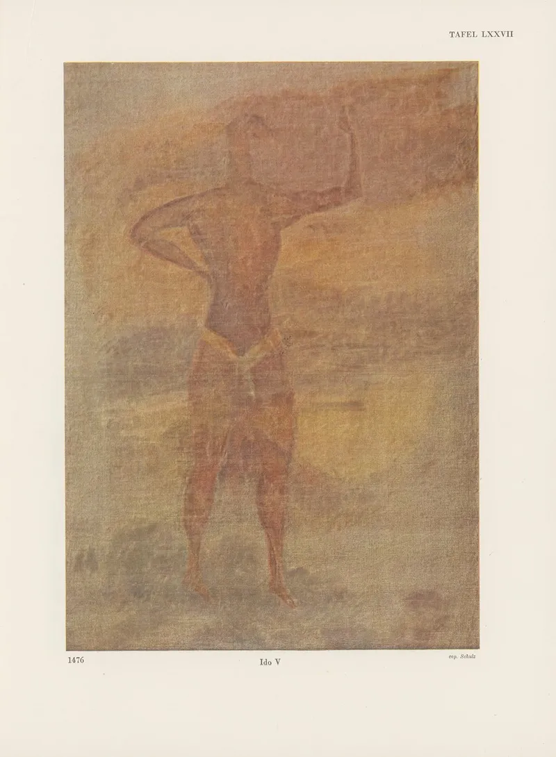 Ekade Ektab Die Felsbilder Fezzans Pl 70 by Leo Frobenius - Canvas Print
