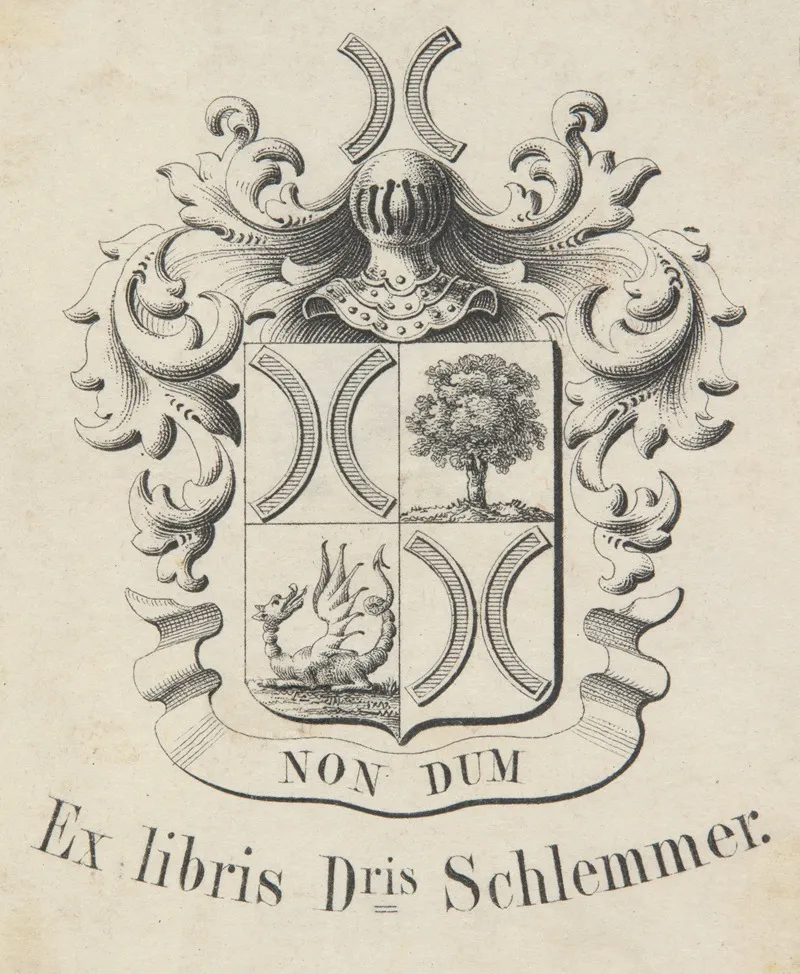 Ekslibris Dr Josepha Schlemmera