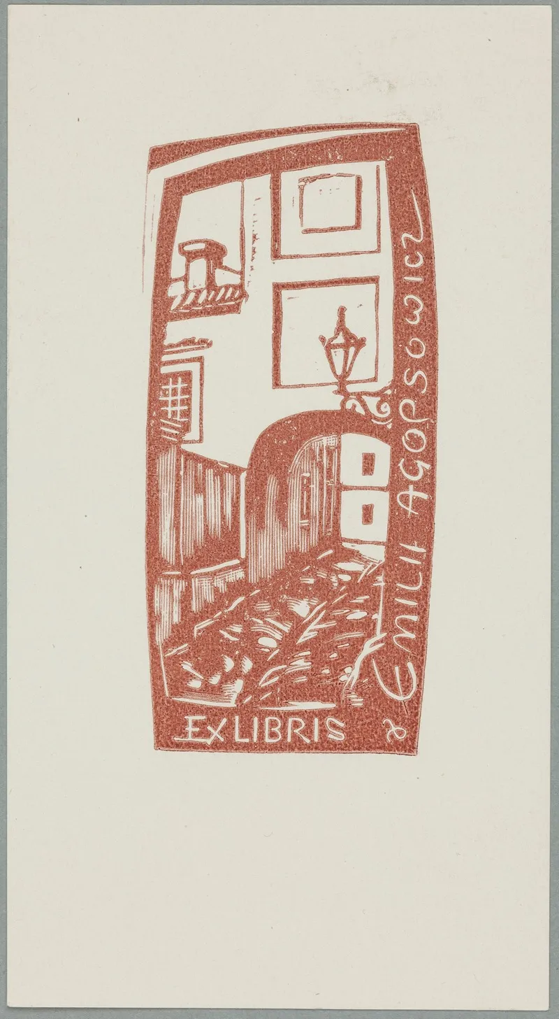 Ekslibris Emilli Agopsowicza 1917 1998