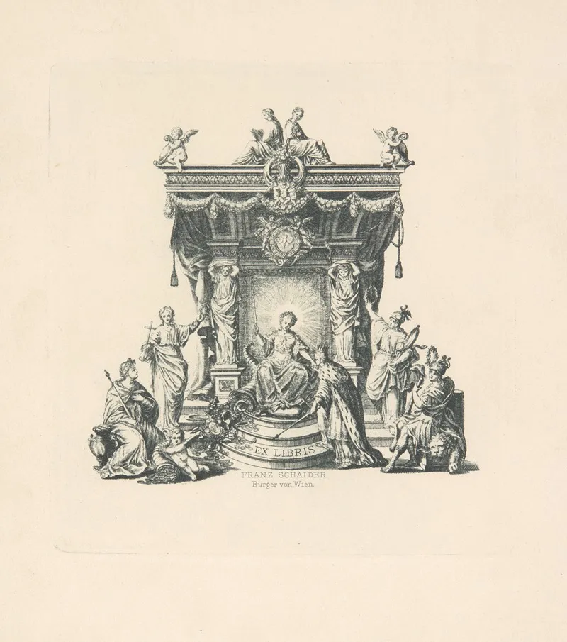 Ekslibris Franz Schaider Wieden