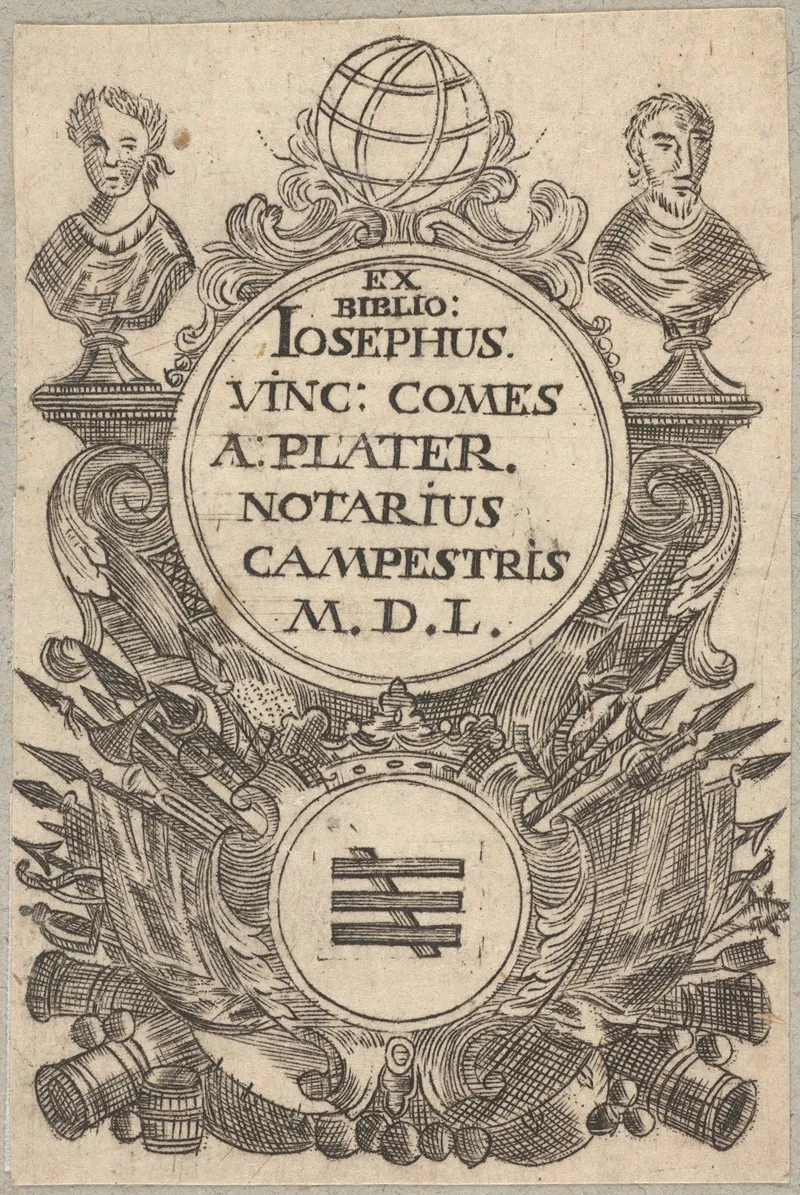 Ekslibris Jozefa Wincentego Platera 1745 1806