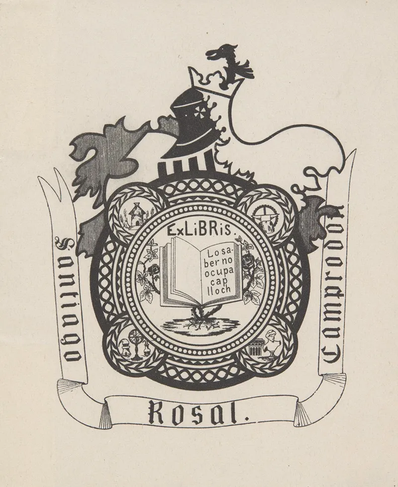 Ekslibris Santiago Rosal Camprodon