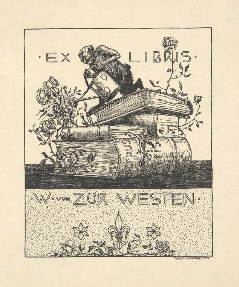 Ekslibris Walter Von Zur Westen 1871 1948
