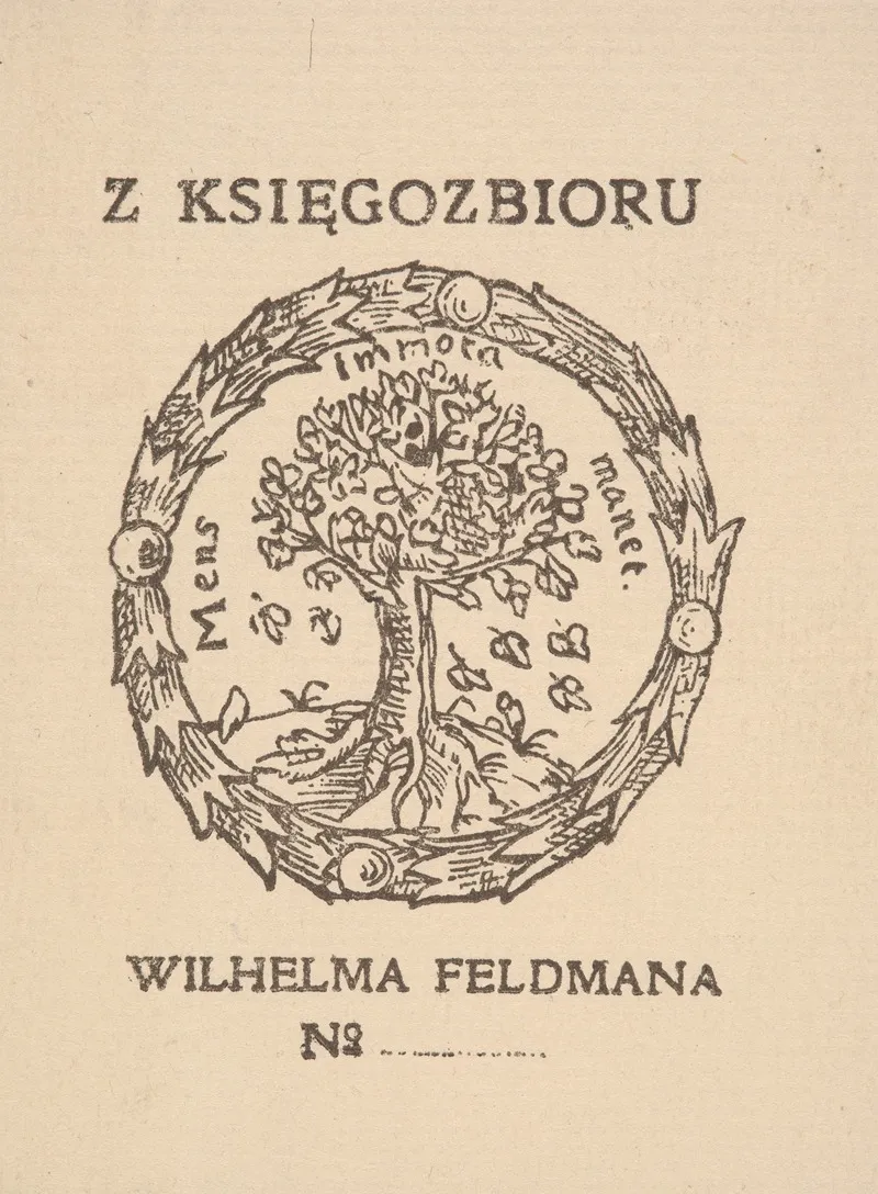 Ekslibris Wilhelma Feldmana 1868 1919
