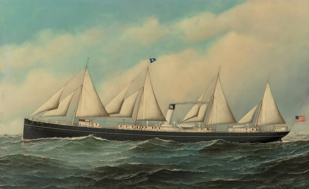 El Mar by Antonio Jacobsen - Canvas Print