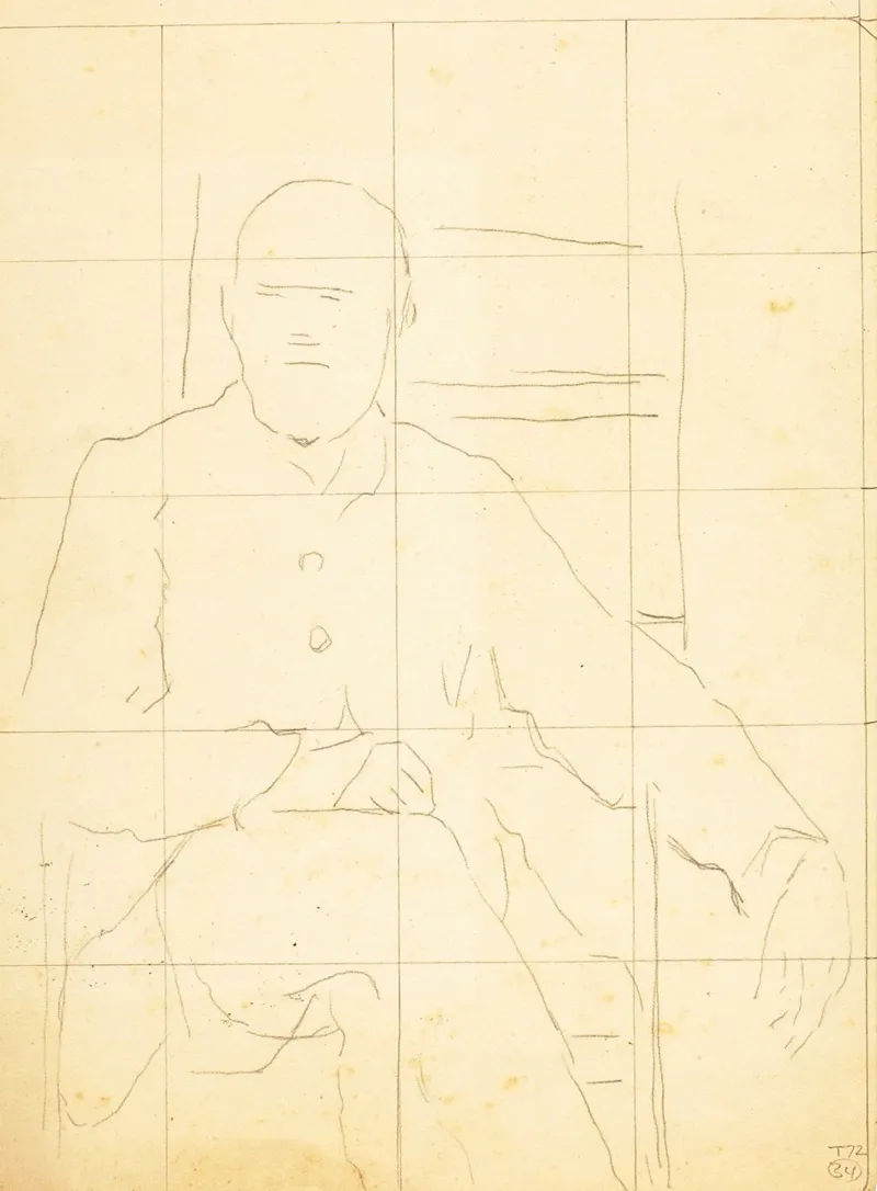 Elderly Man Seated In A Chair