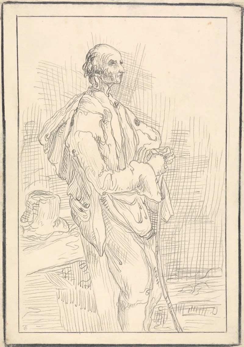 Elderly Rustic Figure