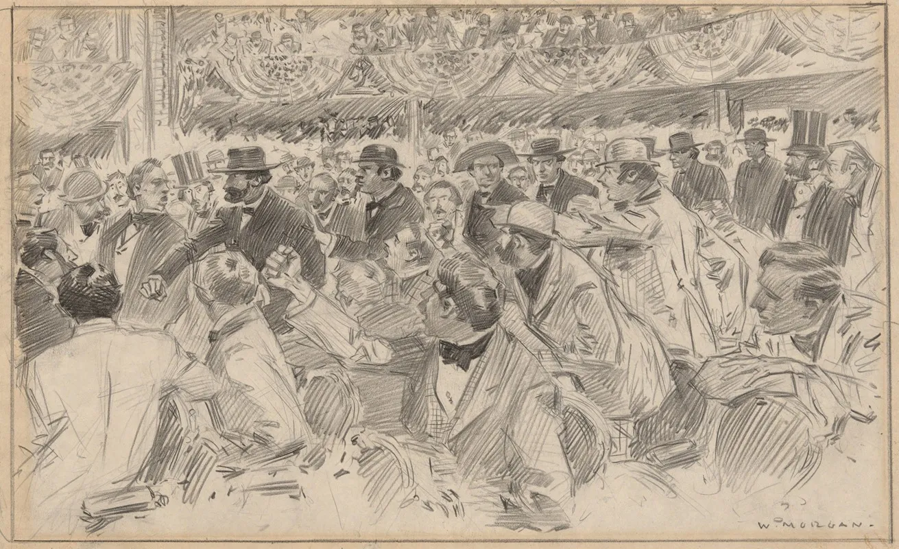 Election Convention For Illustration In Century Magazine