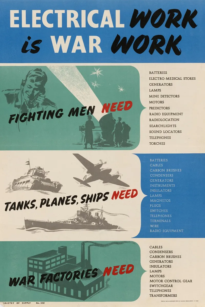 Electrical Work Is War Work