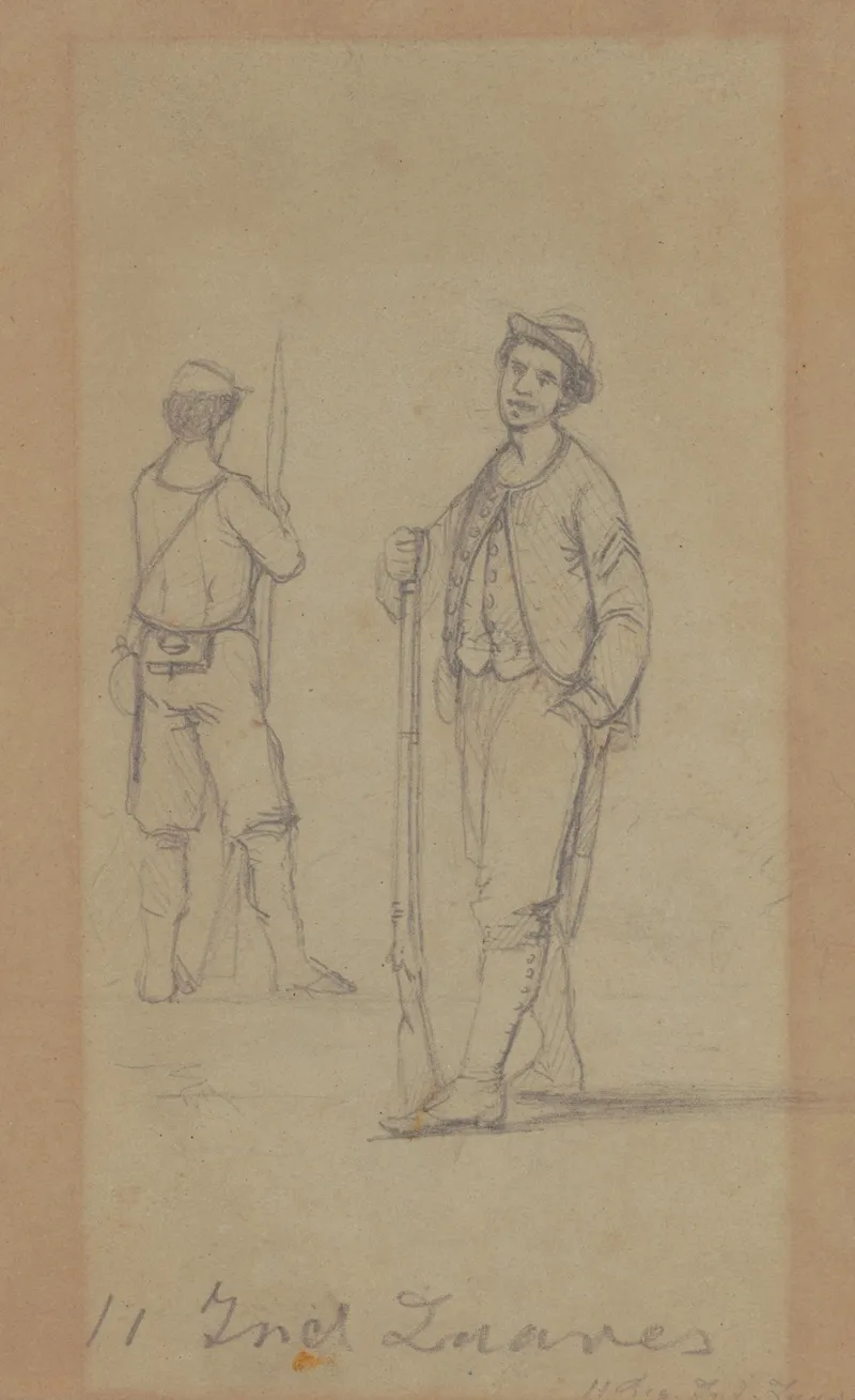 Eleventh Regiment Indiana Zouaves by Adolph Metzner - Canvas Print