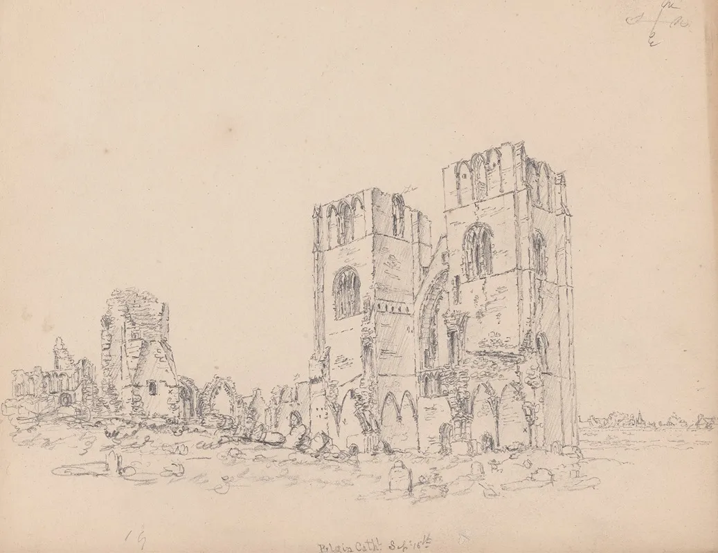 Elgin Cathedral Scotland by James Moore - Canvas Print