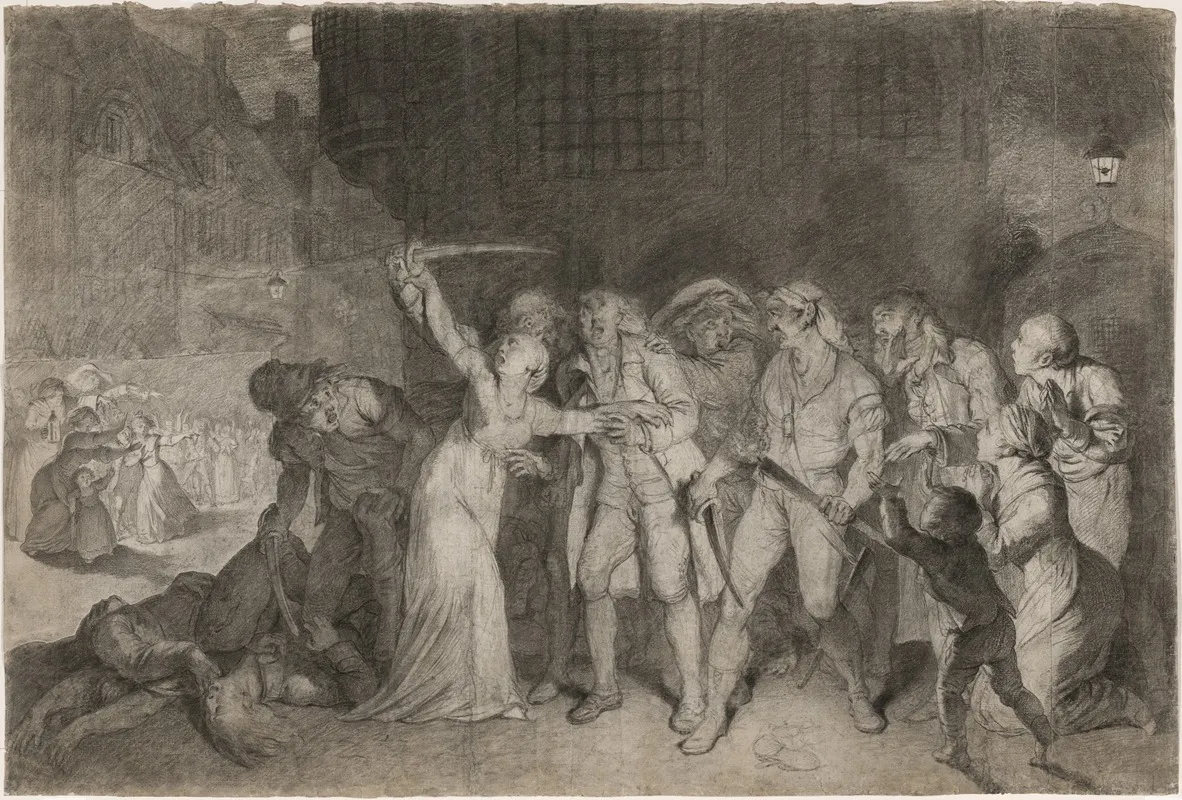 Elizabeth Cazotte Rescues Her Father From The Death Sentence At The Prison Of Labbaye 2 3 September 1792