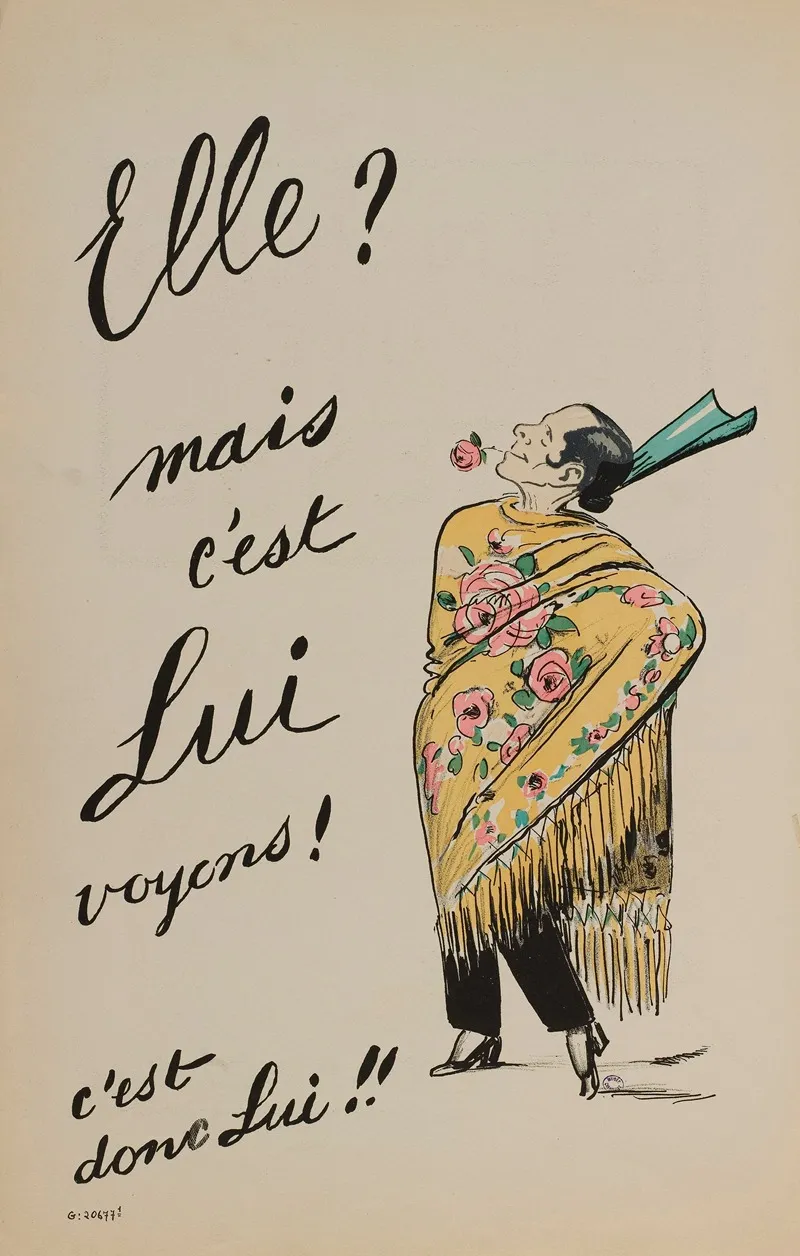 Elle by Georges Goursat (Sem) - Canvas Print