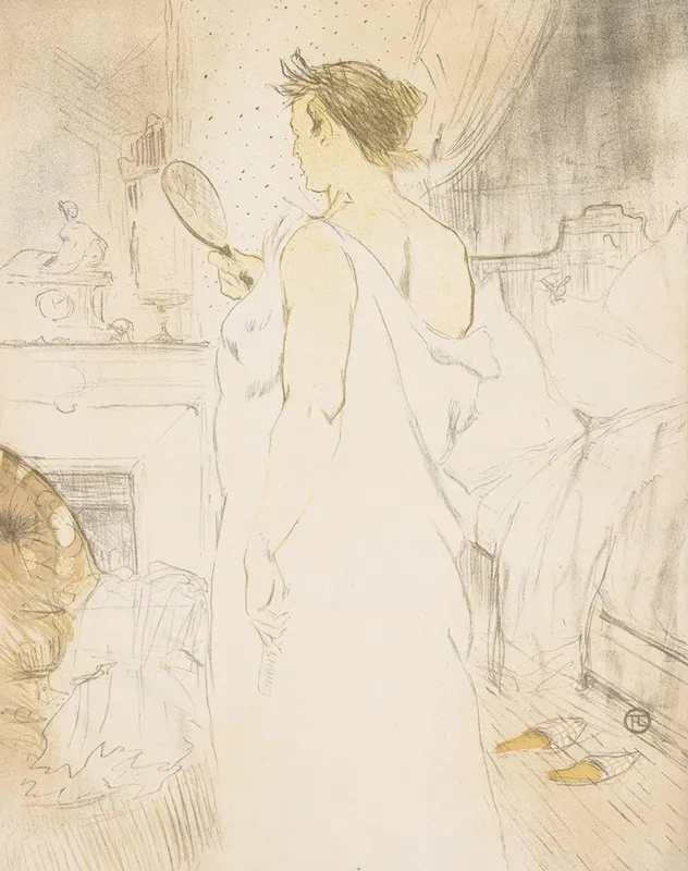 Elles Woman With A Hand Mirror