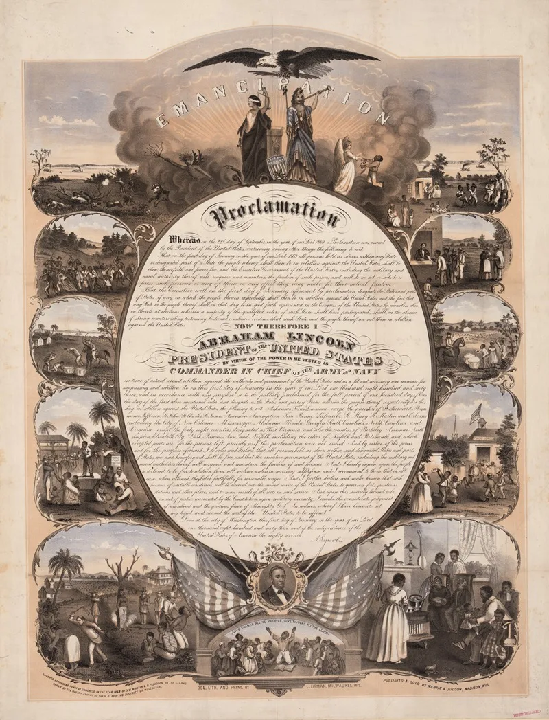 Emancipation Proclamation 4 by Louis Lipman - Canvas Print
