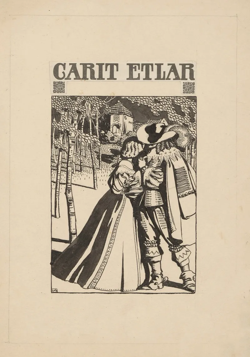 Embrace 6 by Valdemar Andersen - Canvas Print