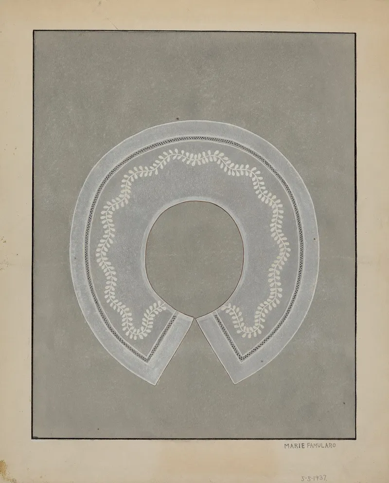Embroidered Linen Collar 7