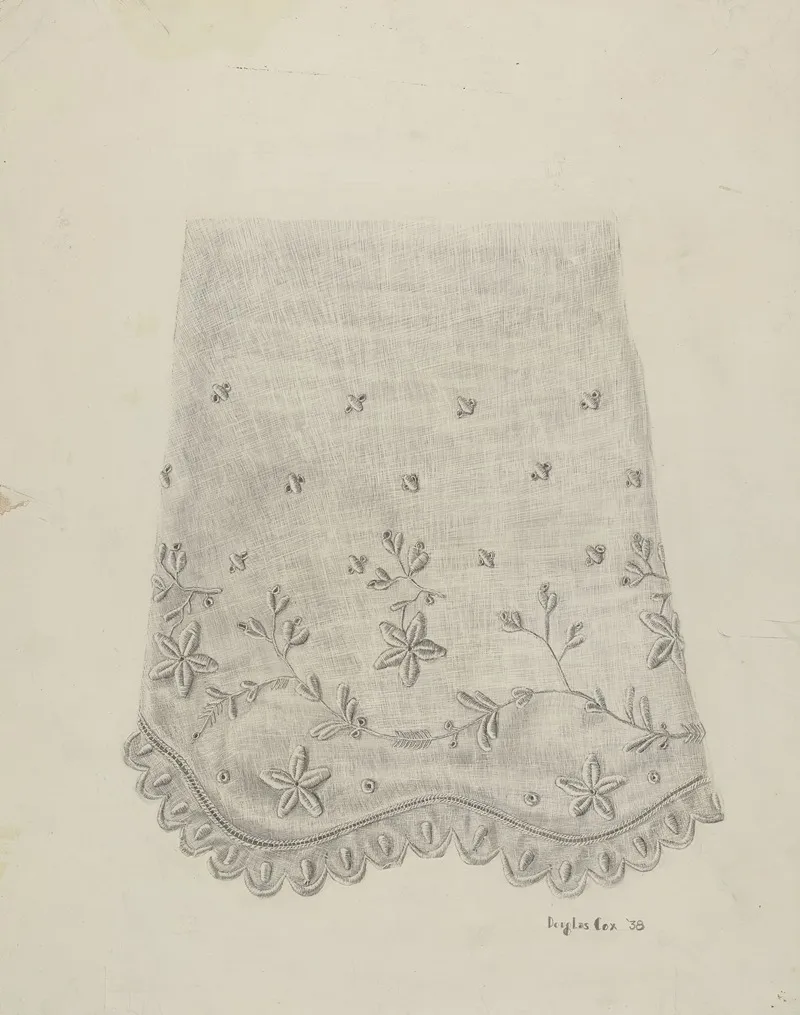 Embroidered Undersleeve by Douglas Cox - Canvas Print