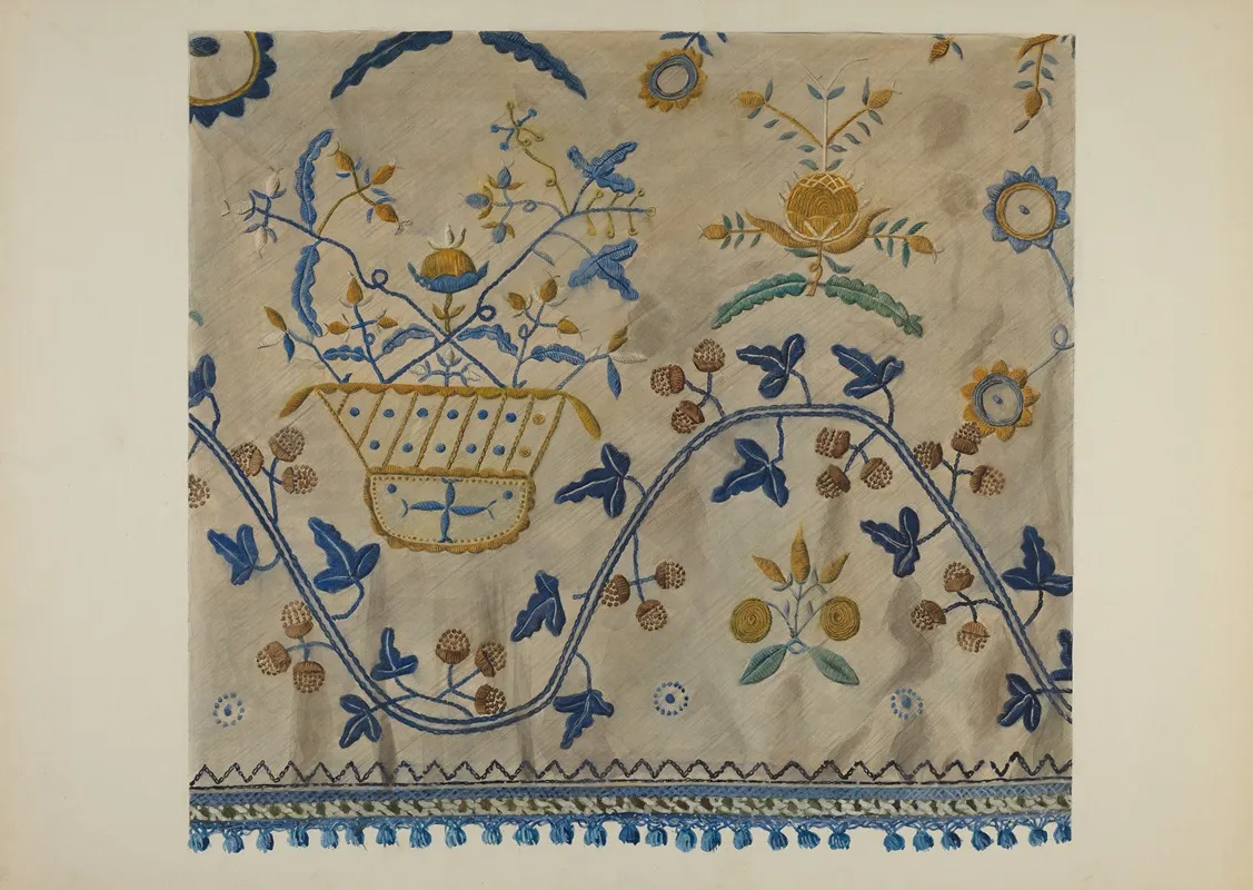 Embroidery 12 by Herman O. Stroh - Canvas Print