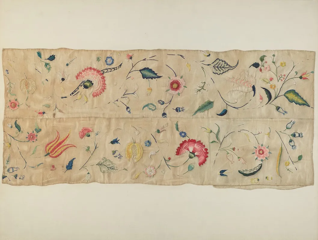Embroidery 14 by Martha Elliot - Canvas Print