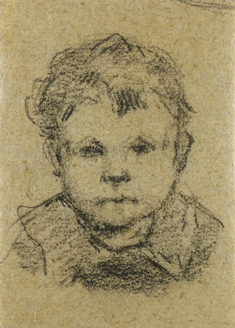 Emil Gauguin As A Child Wearing A Collared Shirt