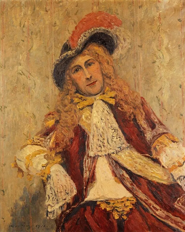Emile Dehelly 1871 1969 Societaire De La Comedie Francaise En Costume De Scene