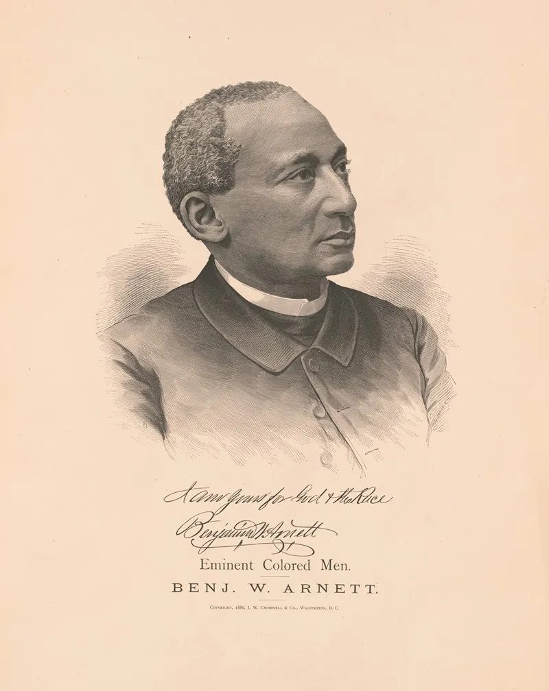Eminent Colored Men Benjamin W Arnett by Moss Engraving Company - Canvas Print