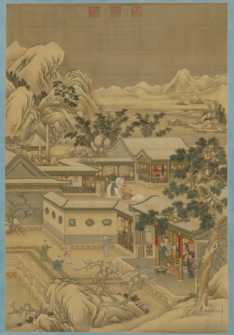 Emperor Qianlong Enjoys New Years Pleasures