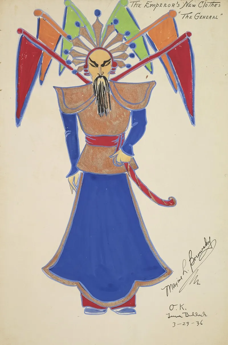 Emperors New Clothes The General by Maxine Borowsky - Canvas Print