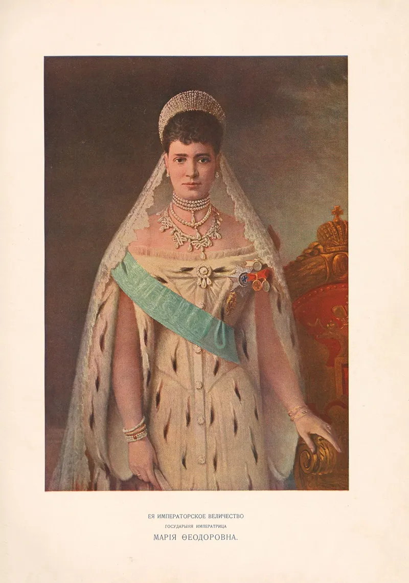 Empress Maria Feodorovna by Ivan Nikolaevič Božerânov - Canvas Print