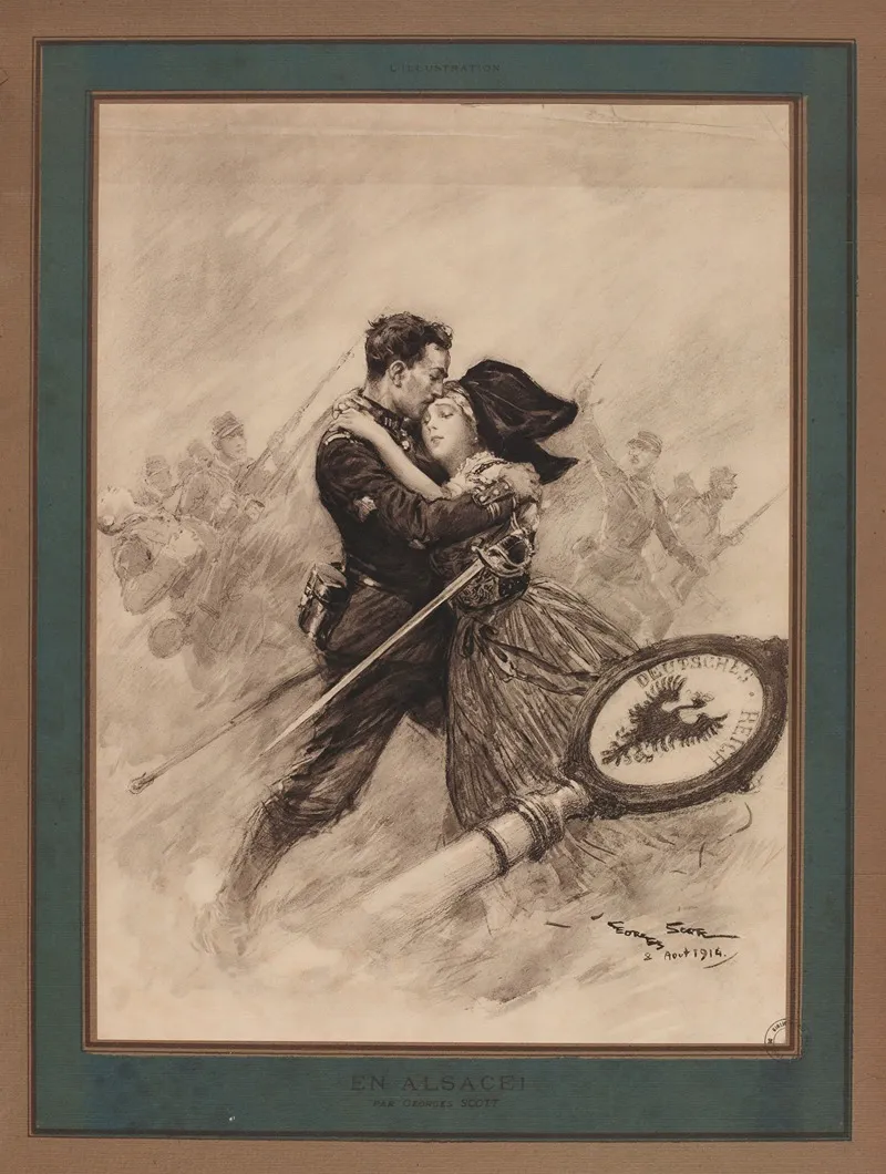 En Alsace by Georges Bertin Scott - Canvas Print