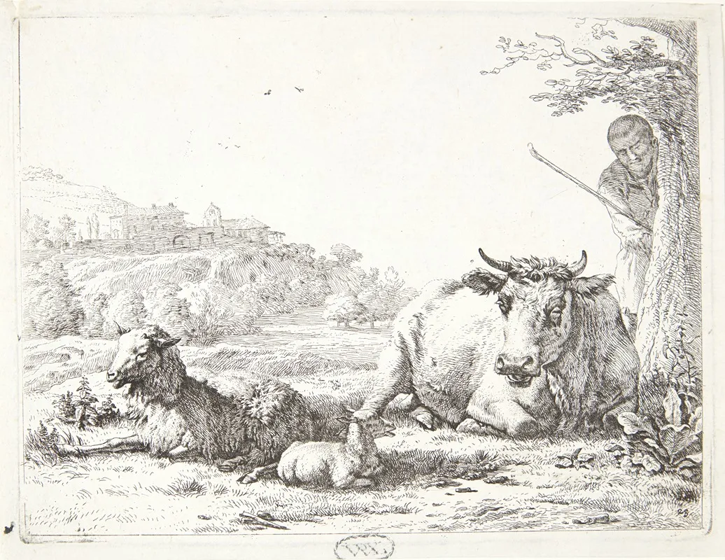 En Hyrde Bag Et Trae