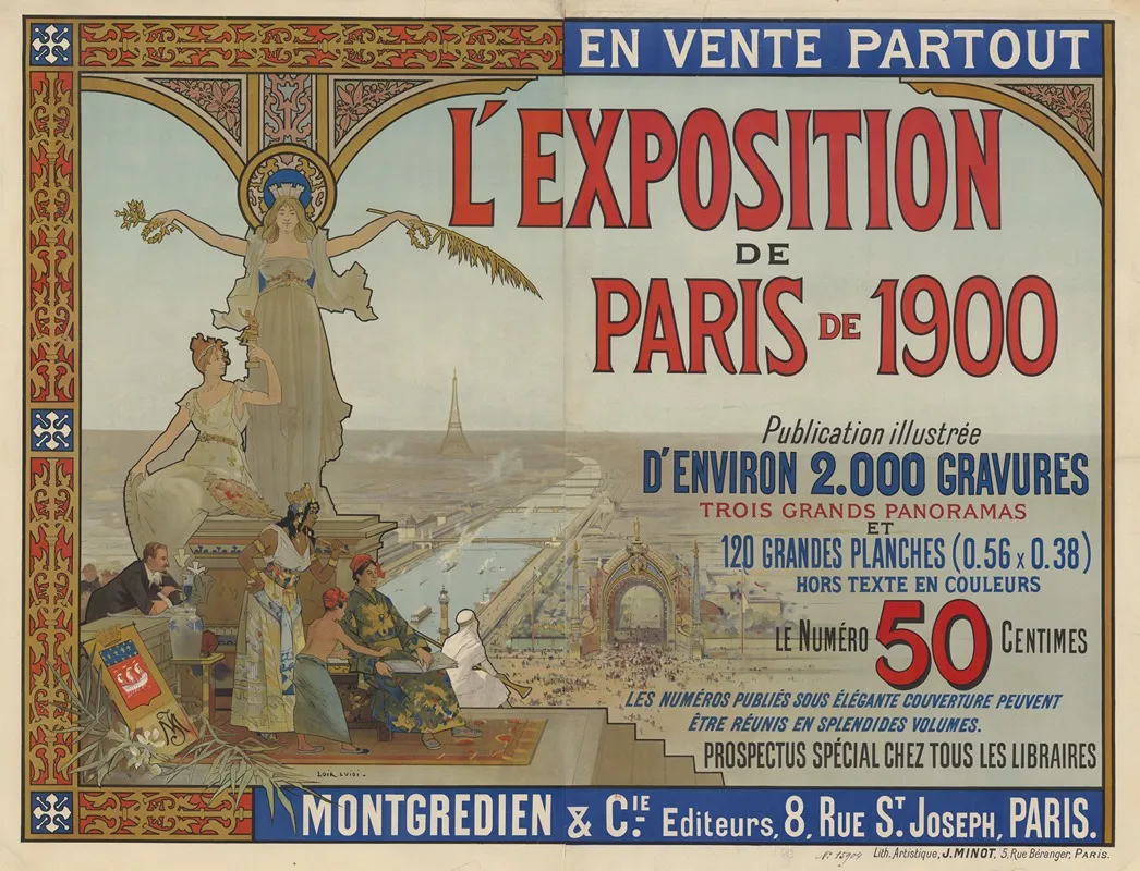 En Vente Partout Lexposition De Paris De 1900 Publication Illustree Denviron 2000 Gravures Le Numero 50 Centimes