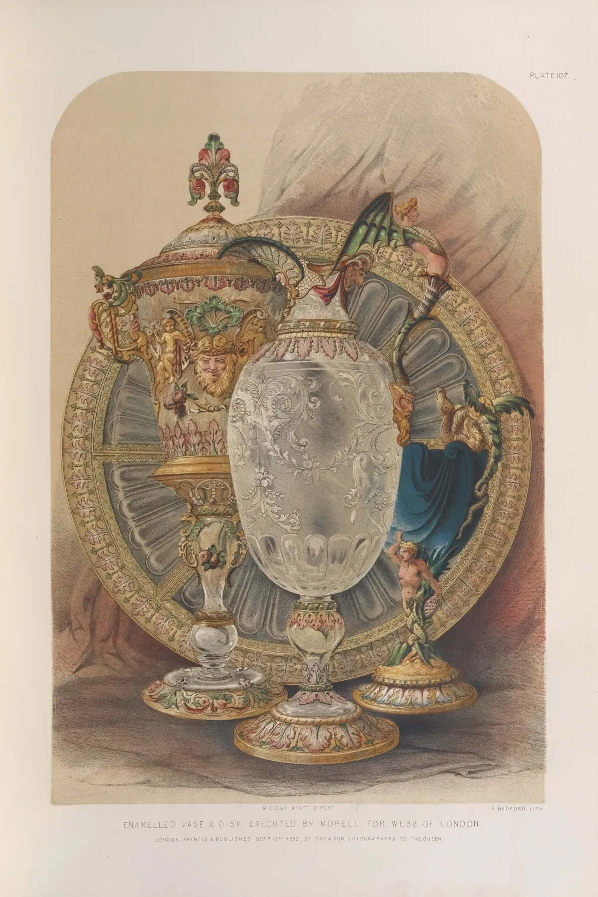 Enamelled Vase Dish