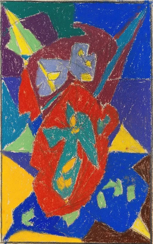 Engel Auf Rotem Fond