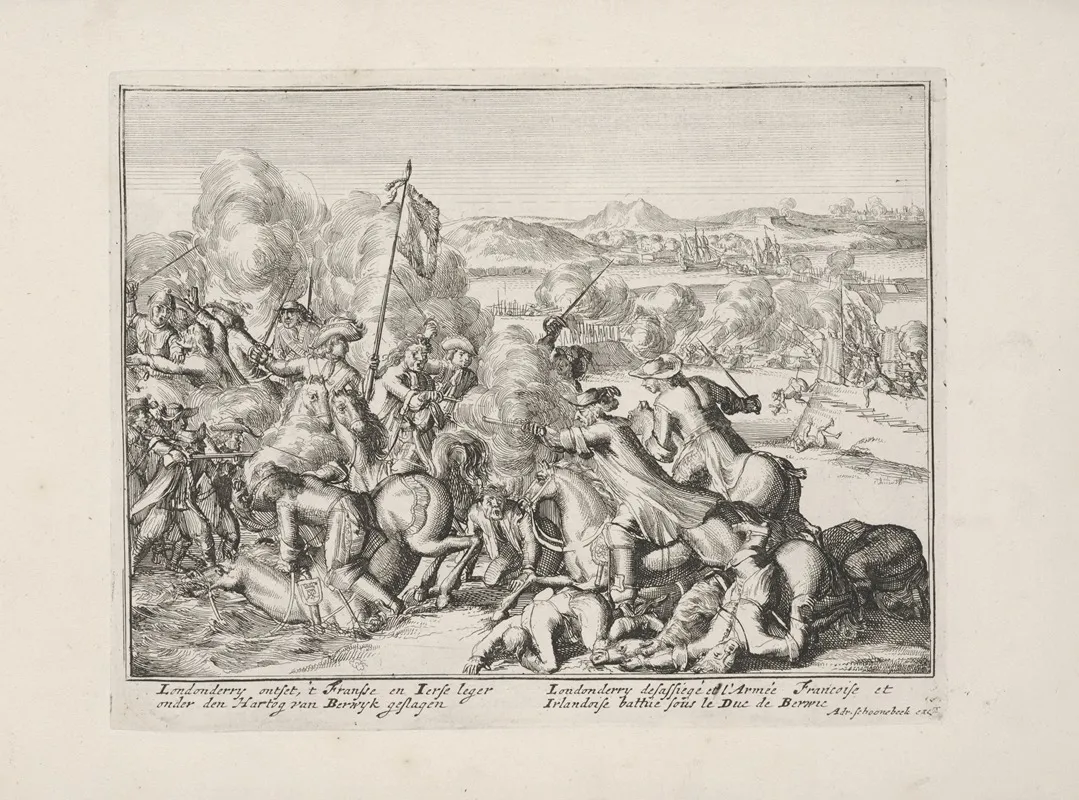 Engelants Schouwtoneel Le Theatre Dangleterre Pl 21 by Pieter Pickaert - Canvas Print