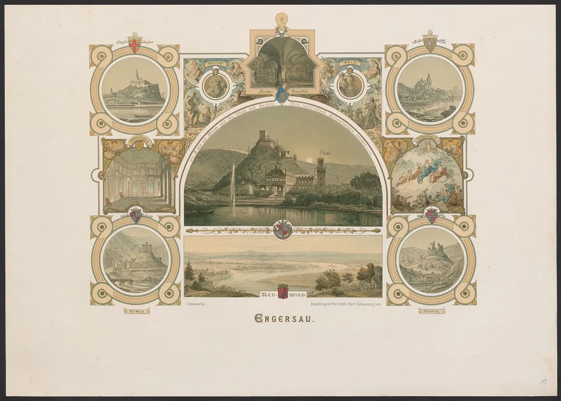 Engersau by Caspar Scheuren - Canvas Print